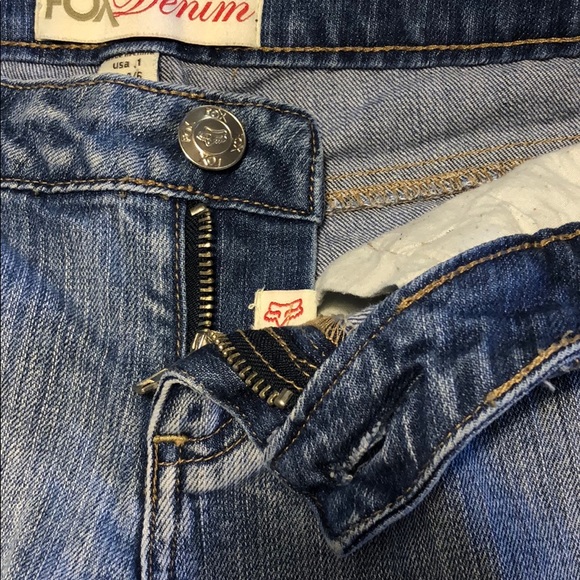 FOX DENIM EUC size 1 shorts with cuffs - Picture 6 of 6